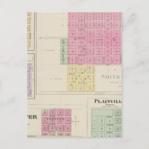 Smith Center, Gould City, Motor, Webster, Kansas Vykort