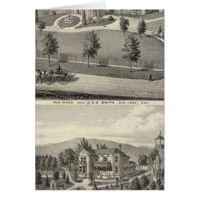 Smith, Evans residences Hälsningskort (Framsidan)