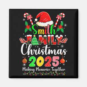 Smith Family Jul 2025 Matchande Santa Hatt Xma Magnet