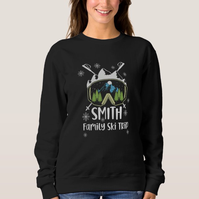 Smith Family Ski Trip Skiing Googles Vacation Matc T Shirt (Framsida)