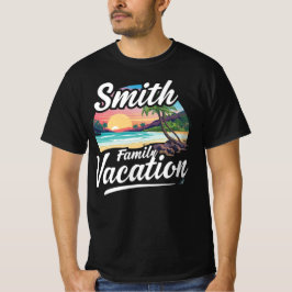 Smith Family Vacation Custom Travel Destination T Shirt