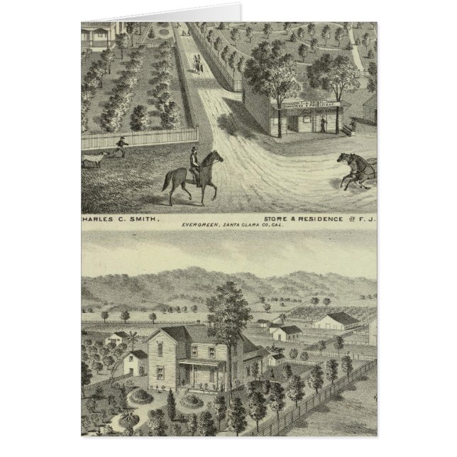 Smith, Herman-bostad, butik Hälsningskort (Framsidan)