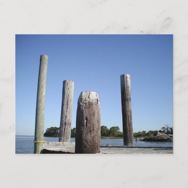 Smith Island Dock Postcard Vykort (Framsida)