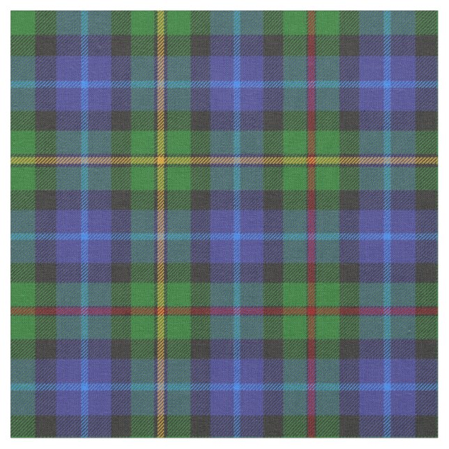 Smith Klan Scottish Tartan Plaid Mönster Tyg (Närbild)