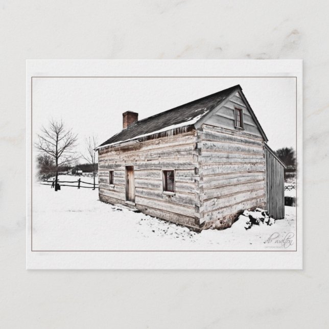 Smith Log Home, Palmyra, New York Vykort (Framsida)