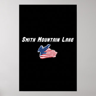 Smith Mountain Lake Virginia Patriotisk Örn Poster