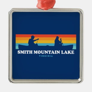 Smith Mountain Sjö Virginia Canoe Julgransprydnad Metall