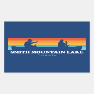 Smith Mountain Sjö Virginia Canoe Rektangulärt Klistermärke