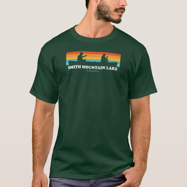 Smith Mountain Sjö Virginia Canoe T Shirt (Framsida)