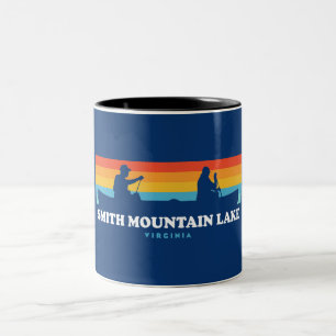 Smith Mountain Sjö Virginia Canoe Två-Tonad Mugg