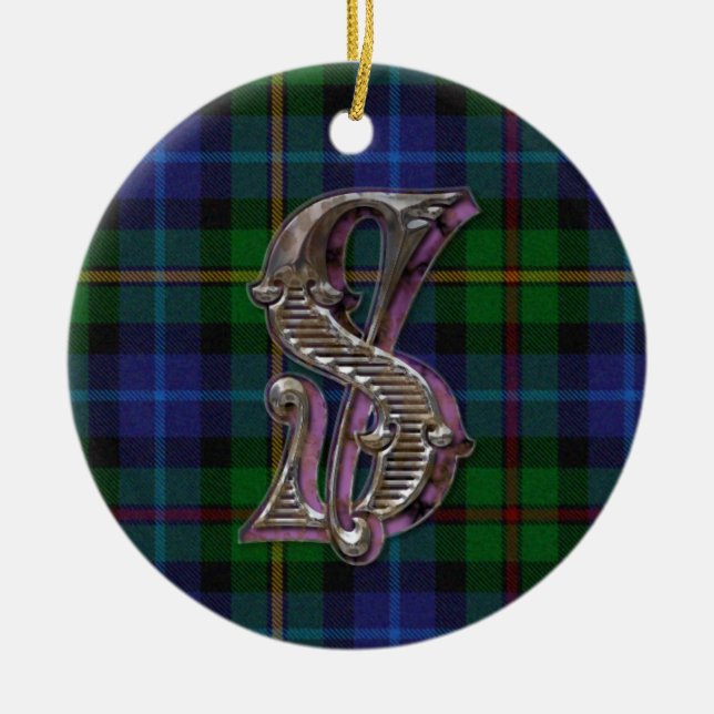 Smith Plaid Monogram ornament (Framsidan)