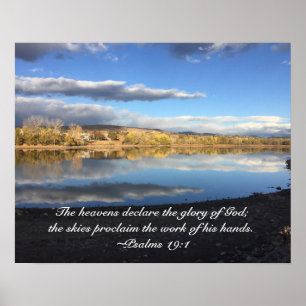 Smith Reservoir reflekterar Guds gloria Poster