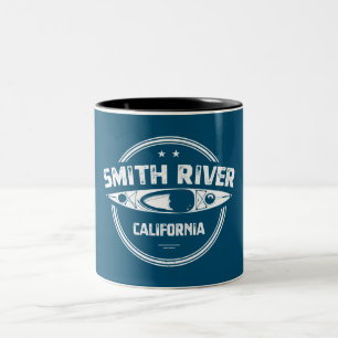Smith River California Kayaking Två-Tonad Mugg
