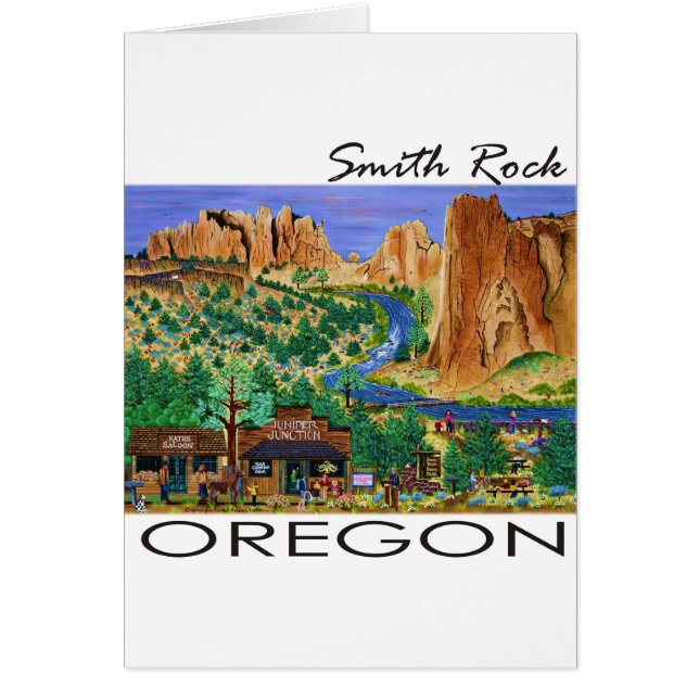 Smith Rock ~ Oregon Hälsningskort (Framsidan)