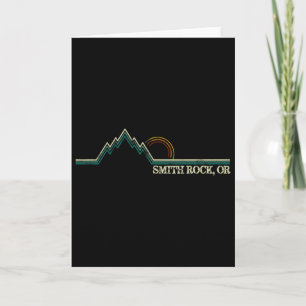 Smith Rock Oregon Retro Bergsklättring Sommar Kort
