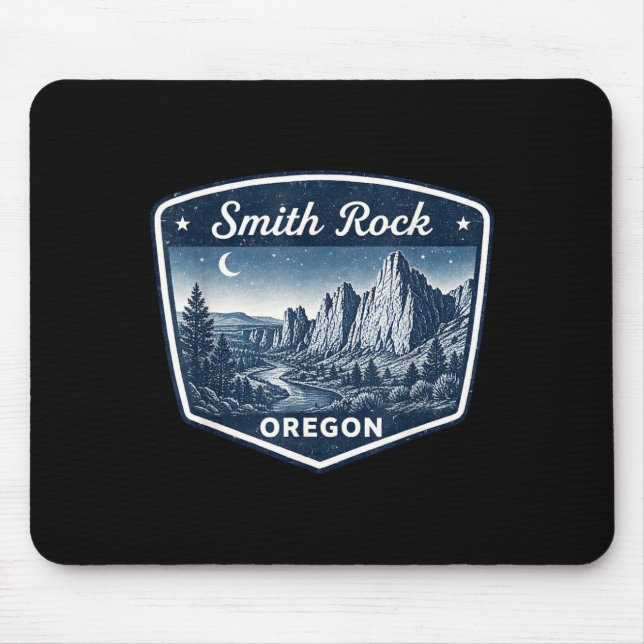 Smith rock oregon vandring klättring utomhus musmatta (Framsidan)
