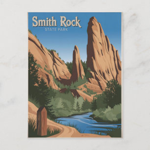 Smith Rock State Park Vintage Vykort