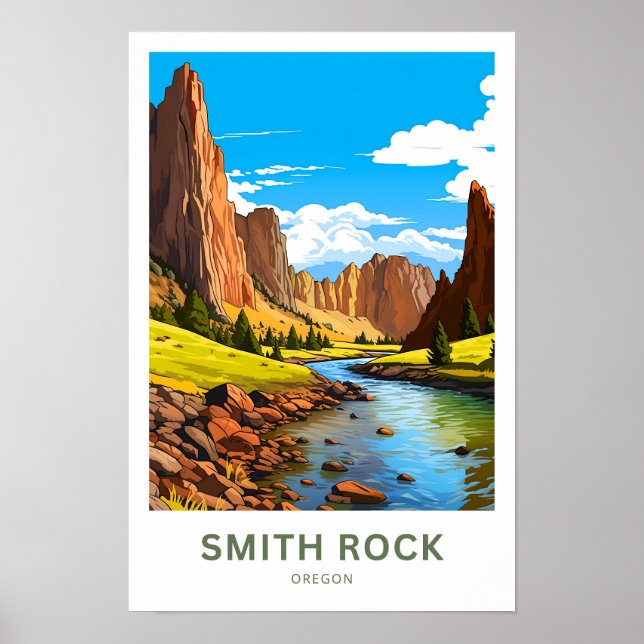 Smith Sten Oregon Travel Print Poster (Framsidan)