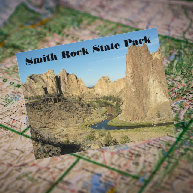 Smith Sten State Park Travel Photo Vykort (In Situ Map)