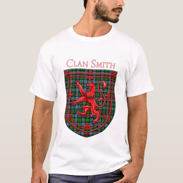 Smith Tartan Scottish Play Lejonare Rampant T Shirt (Framsida)
