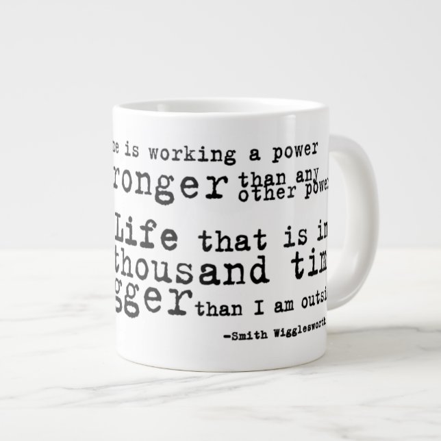 Smith Wigglesworth mugg Jumbo Mugg (Framsida höger)