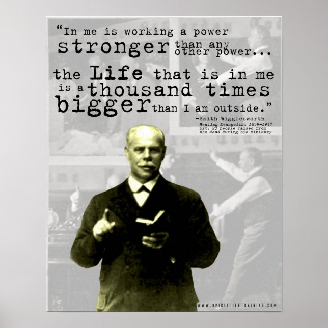 Smith Wigglesworth Quote poster- "Life" Poster (Framsidan)