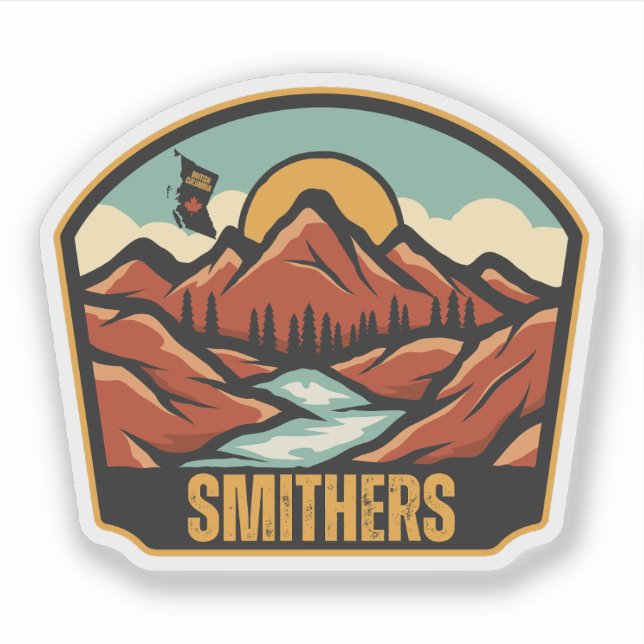 Smithers, British Columbia Klistermärken (Framsida)