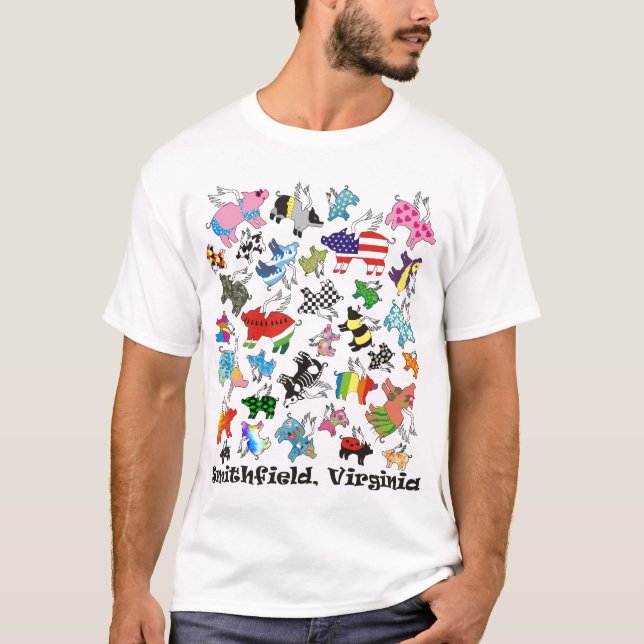 Smithfield flyggrisar tee shirt (Framsida)