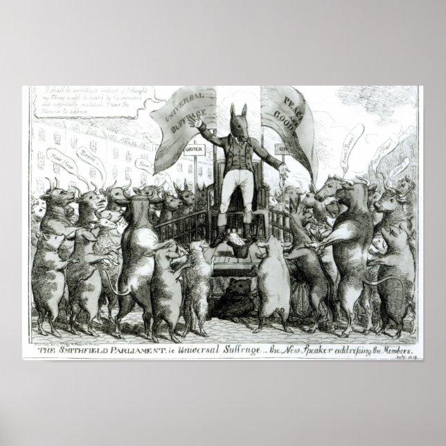 Smithfield-parlamentet: universellt lidande poster (Framsidan)