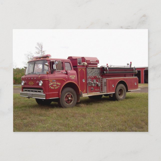Smithland Volunteer Fire Department Postcard #1 Vykort (Framsida)