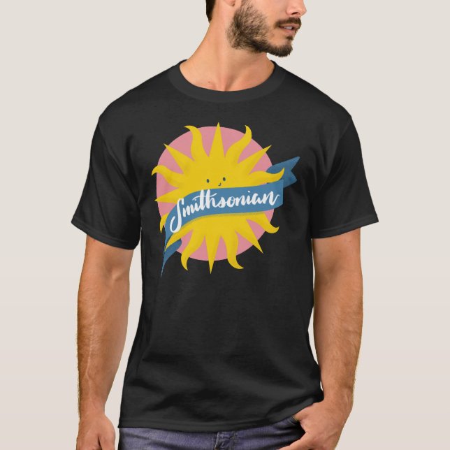 Smithsonian Institute Cute Sol Sticker T Shirt (Framsida)