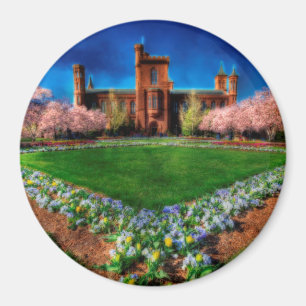 Smithsonic Castle Garden Cherry Blommars Magnet
