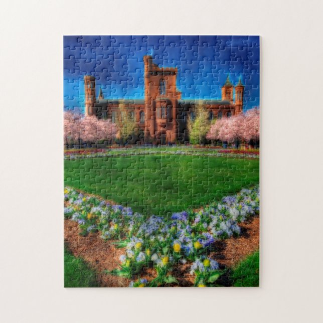 Smithsonic Castle Garden Cherry Blommars Pussel (Vertikal)