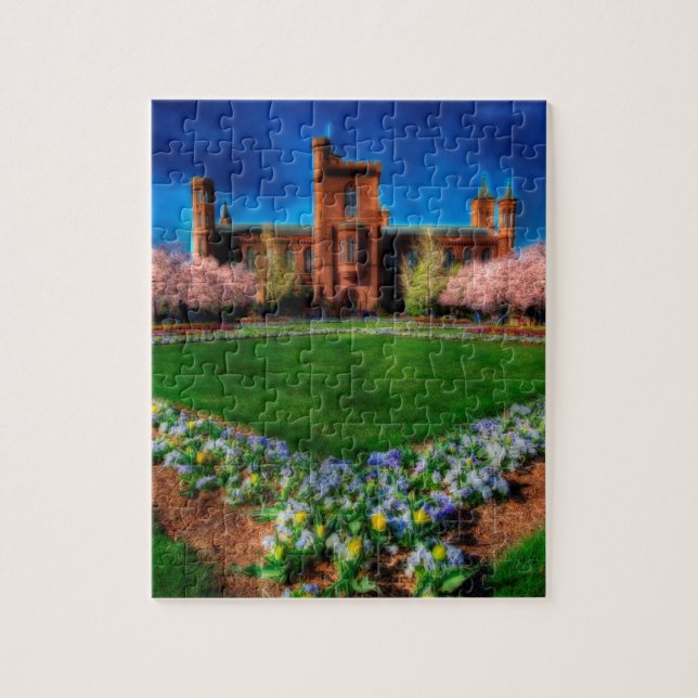 Smithsonic Castle Garden Cherry Blommars Pussel (Vertikal)