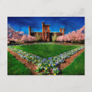 Smithsonic Castle Garden Cherry Blommars Vykort