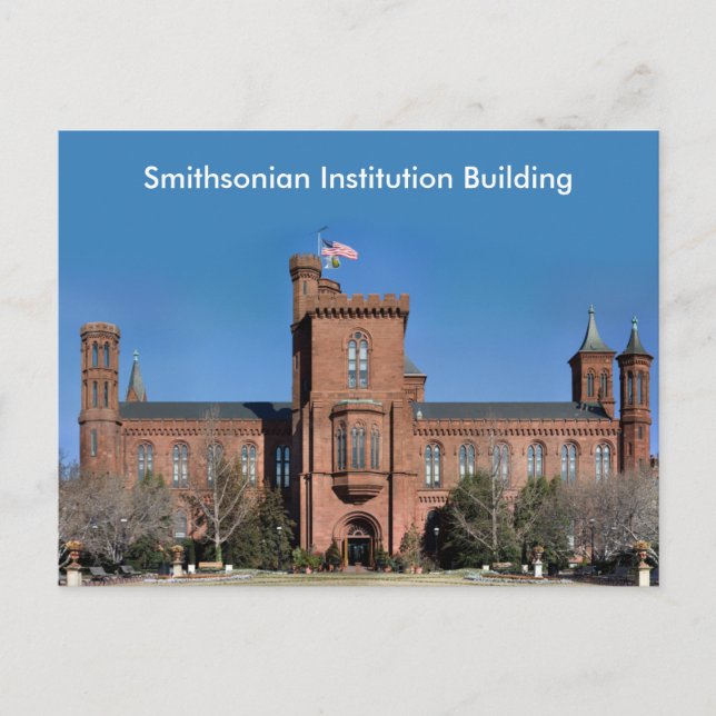Smithsonic Institution Bygger i Washington, DC Vykort (Framsida)