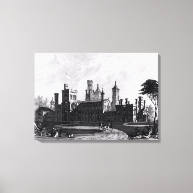 Smithsoniska institutionen i södra Västern Canvastryck (Framsida)