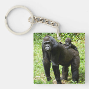 Smittant Lowland Gorilla på Mor Tillbaka