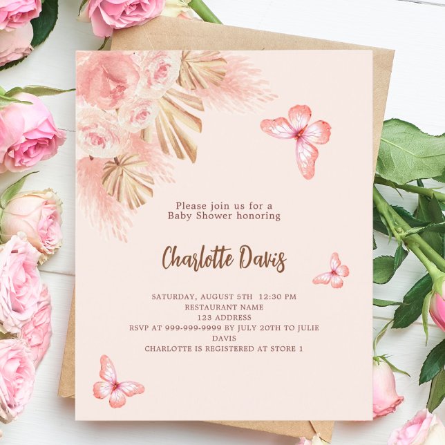 Smittantpampas budget - inbjudan till babyvisnings (Skapare uppladdad)