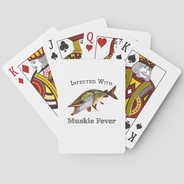 Smittat med Muskie feber Casinokort (Baksidan)