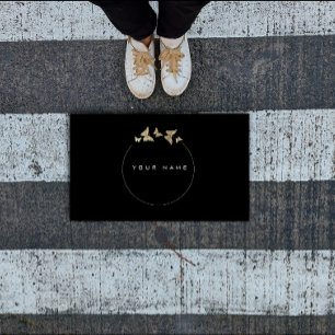 Smittcirkulär Golden Foil Black Vip Minimal Visitkort