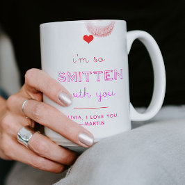 Smitten Alla hjärtans dag-årsdagen Kärlek du Två-Tonad Mugg