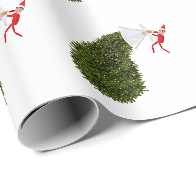 Smitten Elf Wrapping Paper Presentpapper (Rullad Hörn)