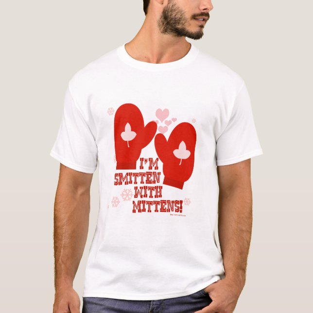 Smitten med Mittens Sweatshirt T Shirt (Framsida)