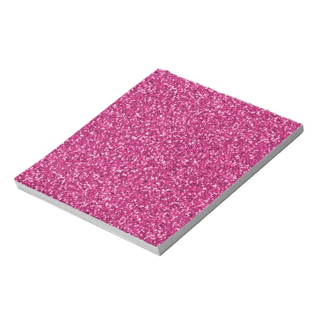 Smitten Rosa Glitter Anteckningsblock (Roterad)