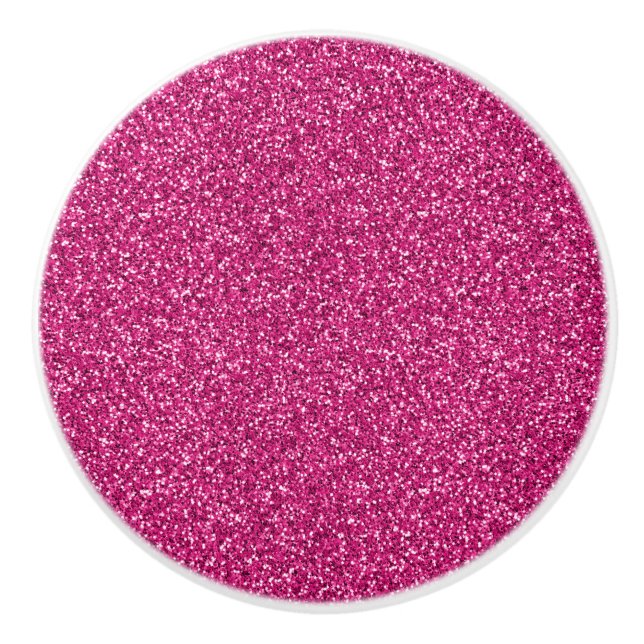 Smitten Rosa Glitter Knopp (Framsidan)