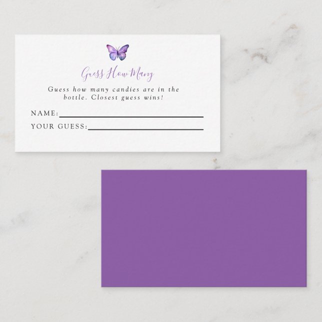 Smittfluga babyskor gissar hur många spel placeringskort (Fram/baksida)