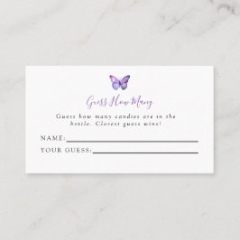 Smittfluga babyskor gissar hur många spel placeringskort