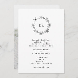 Smittflugor runt bröllopsinbjudan inbjudningar