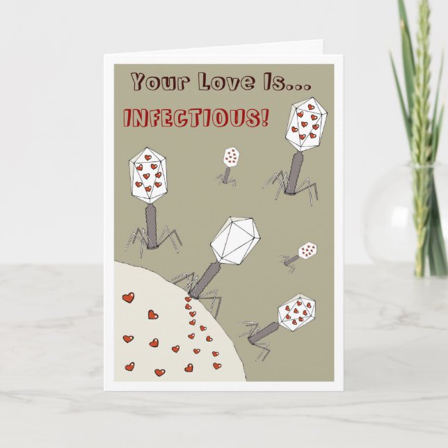 Smittsam kärlek kort (Framsida)